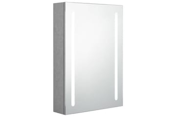LED-speilskap til bad betonggrå 50x13x70 cm - Hus & oppussing - Kjøkken & bad - Baderom - Baderomsmøbler & baderomsinnredning - Speilskap