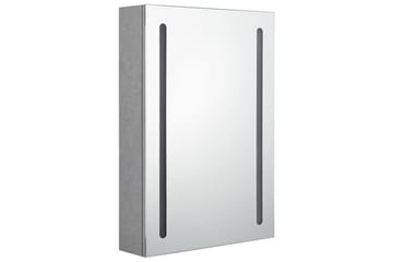 LED-speilskap til bad betonggrå 50x13x70 cm - Hus & oppussing - Kjøkken & bad - Baderom - Baderomsmøbler & baderomsinnredning - Speilskap