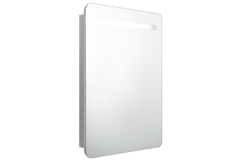 LED-speilskap til bad betonggrå 60x11x80 cm - Hus & oppussing - Kjøkken & bad - Baderom - Baderomsmøbler & baderomsinnredning - Speilskap