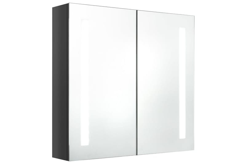 LED-speilskap til bad blank grå 62x14x60 cm - Hus & oppussing - Kjøkken & bad - Baderom - Baderomsmøbler & baderomsinnredning - Speilskap
