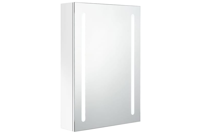 LED-speilskap til bad blank hvit 50x13x70 cm - Hus & oppussing - Kjøkken & bad - Baderom - Baderomsmøbler & baderomsinnredning - Speilskap