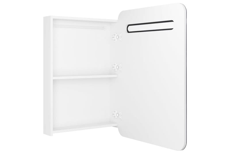 LED-speilskap til bad blank hvit 60x11x80 cm - Hus & oppussing - Kjøkken & bad - Baderom - Baderomsmøbler & baderomsinnredning - Speilskap