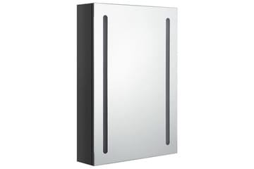 LED-speilskap til bad blank svart 50x13x70 cm - Hus & oppussing - Kjøkken & bad - Baderom - Baderomsmøbler & baderomsinnredning - Speilskap
