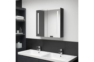 LED-speilskap til bad blank svart 62x14x60 cm - Hus & oppussing - Kjøkken & bad - Baderom - Baderomsmøbler & baderomsinnredning - Speilskap