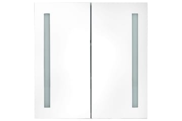 LED-speilskap til bad blank svart 62x14x60 cm - Hus & oppussing - Kjøkken & bad - Baderom - Baderomsmøbler & baderomsinnredning - Speilskap