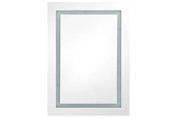 LED-speilskap til bad eik 50x13x70 cm - Brun - Hus & oppussing - Kjøkken & bad - Baderom - Baderomsmøbler & baderomsinnredning - Speilskap