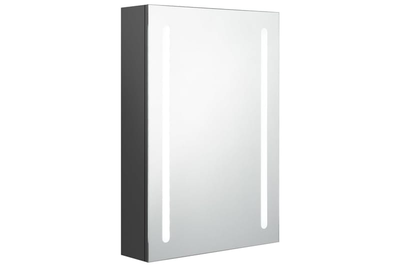 LED-speilskap til bad grå 50x13x70 cm - Grå - Hus & oppussing - Kjøkken & bad - Baderom - Baderomsmøbler & baderomsinnredning - Speilskap