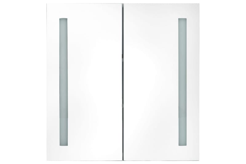LED-speilskap til bad grå 62x14x60 cm - Grå - Hus & oppussing - Kjøkken & bad - Baderom - Baderomsmøbler & baderomsinnredning - Speilskap