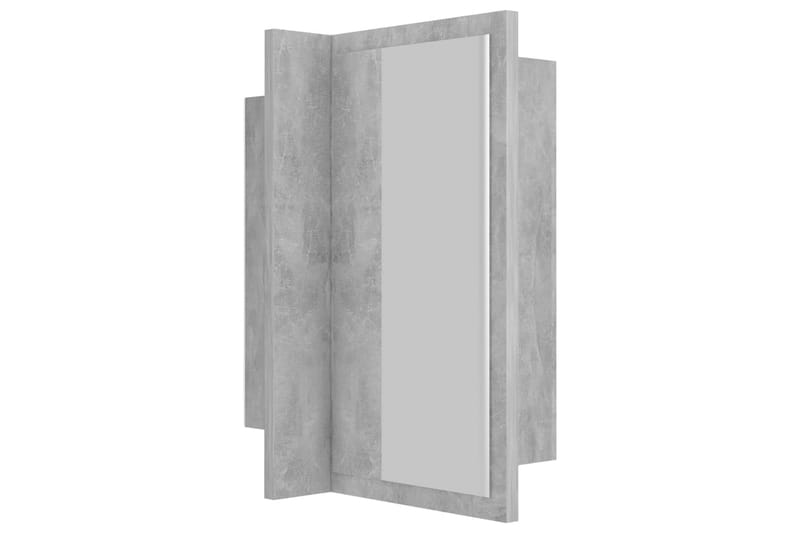 LED-speilskap til baderom betonggrå 40x12x45 cm - Grå - Hus & oppussing - Kjøkken & bad - Baderom - Baderomsmøbler & baderomsinnredning - Speilskap