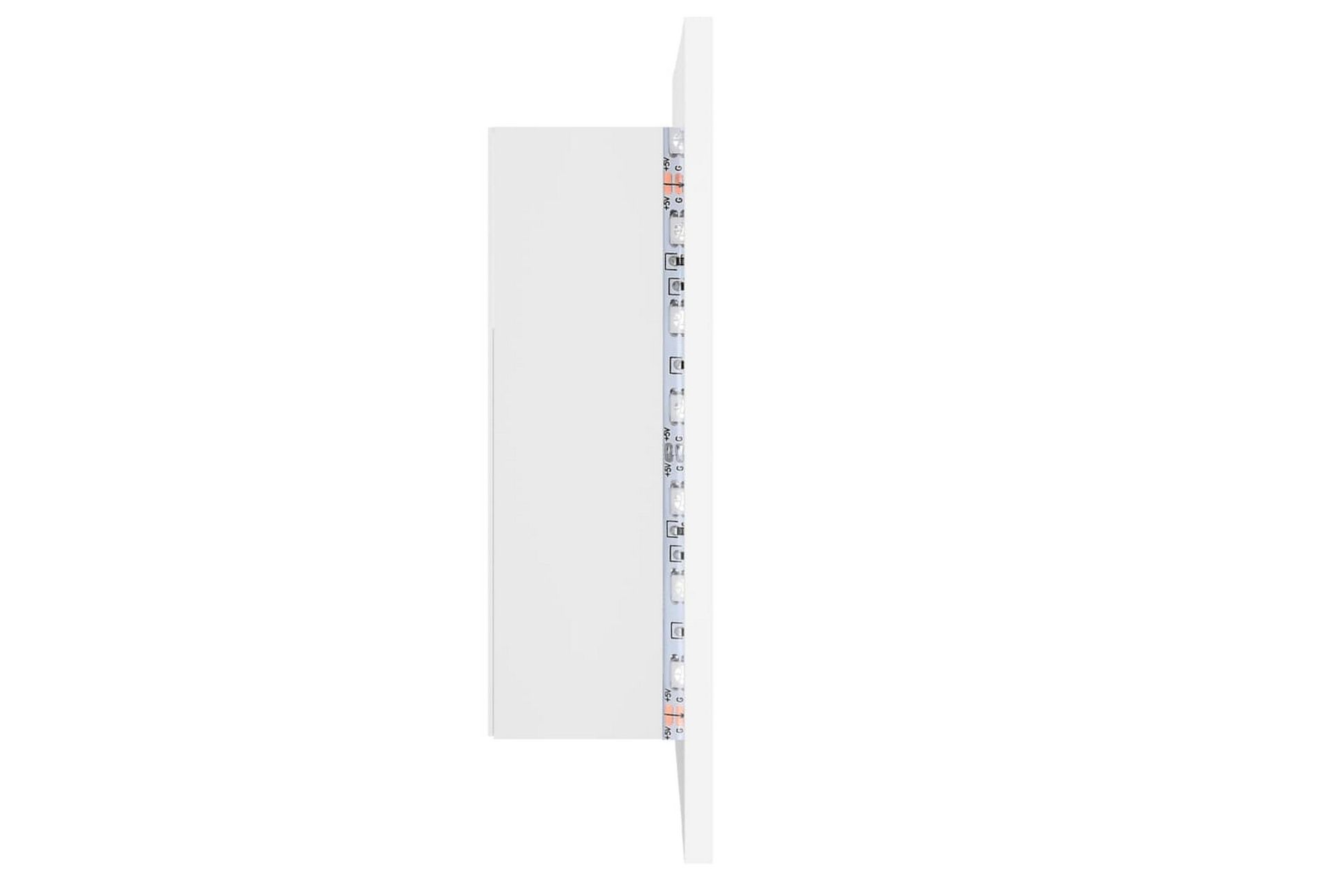 LED-speilskap til baderom hvit 40x12x45 cm - Hvit - Hus & oppussing - Kjøkken & bad - Baderom - Baderomsmøbler & baderomsinnredning - Speilskap