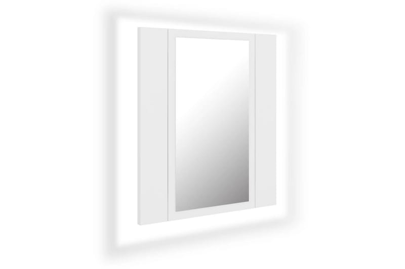 LED-speilskap til baderom hvit 40x12x45 cm - Hvit - Speilskap