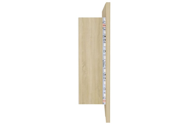 LED-speilskap til baderom sonoma eik 100x12x45 cm - Brun - Hus & oppussing - Kjøkken & bad - Baderom - Baderomsmøbler & baderomsinnredning - Speilskap