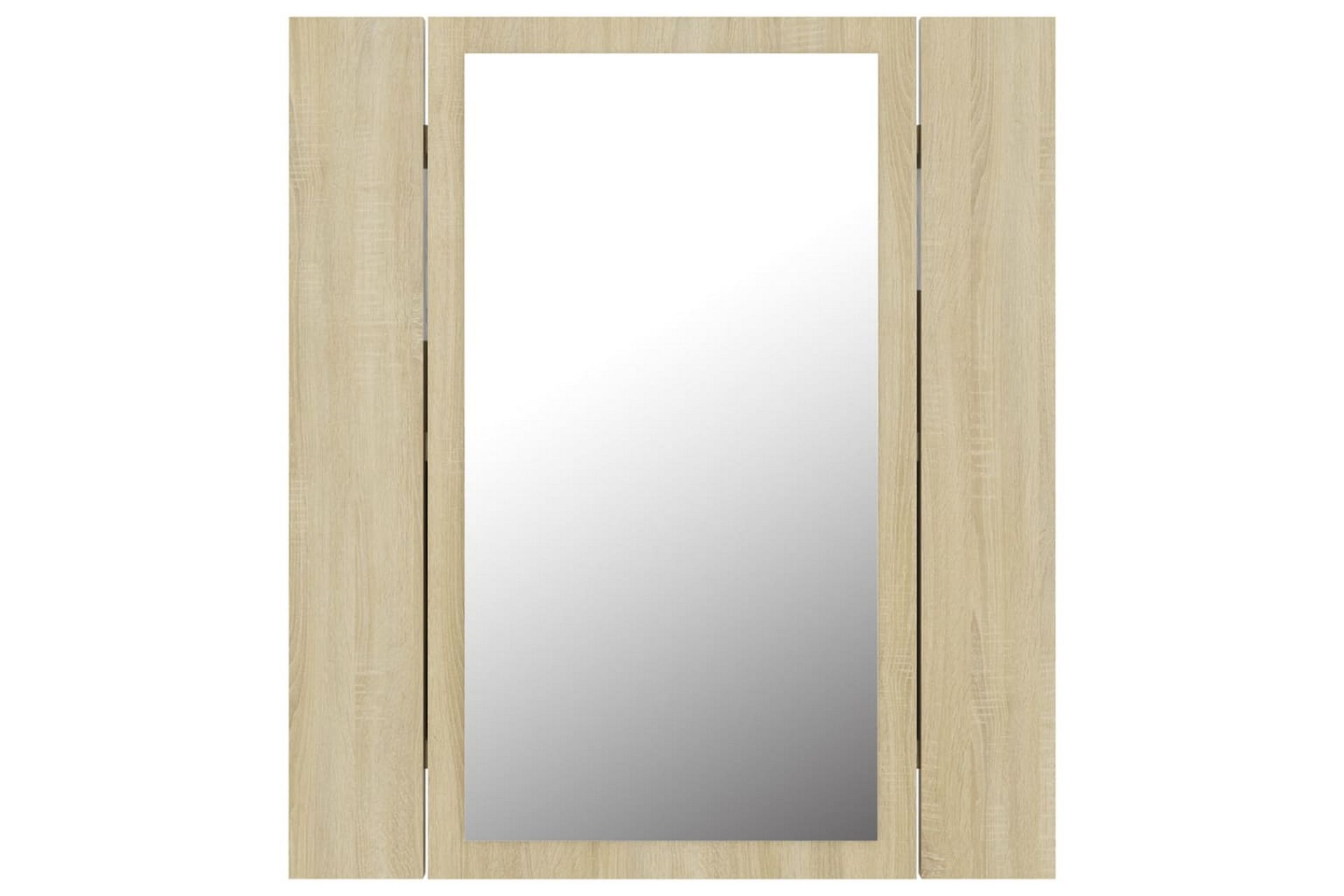 LED-speilskap til baderom sonoma eik 40x12x45 cm - Brun - Hus & oppussing - Kjøkken & bad - Baderom - Baderomsmøbler & baderomsinnredning - Speilskap