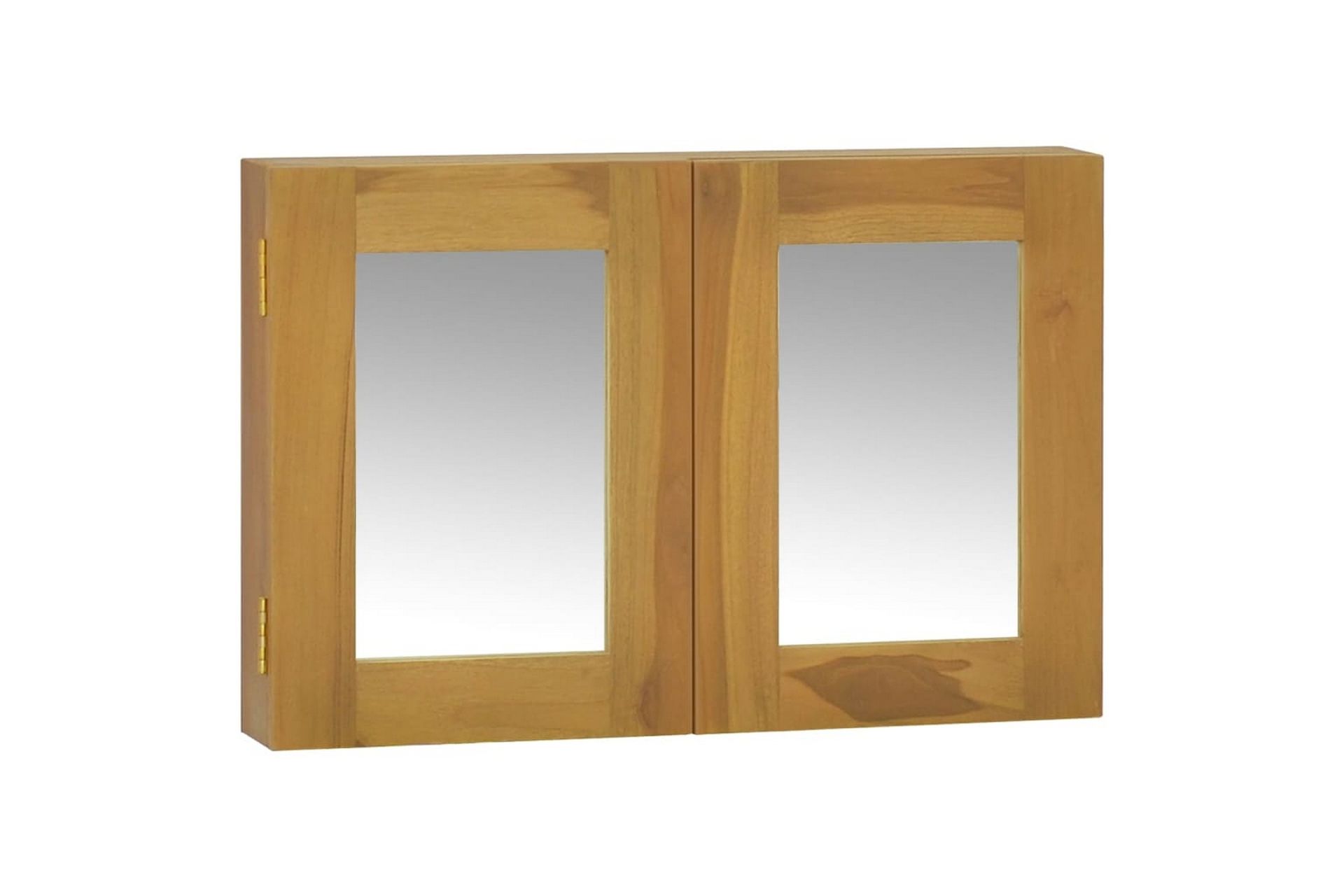 Speilskap 60x10x40 cm heltre teak - Brun - Hus & oppussing - Kjøkken & bad - Baderom - Baderomsmøbler & baderomsinnredning - Speilskap