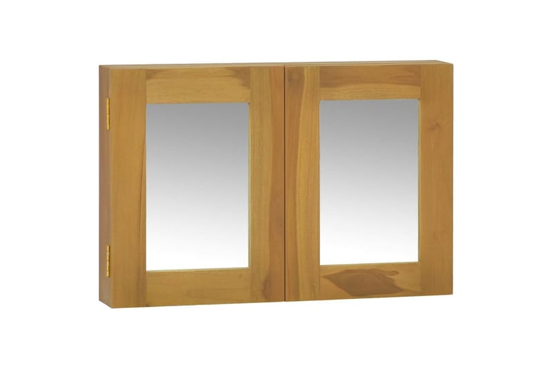 Speilskap 60x10x40 cm heltre teak - Brun - Hus & oppussing - Kjøkken & bad - Baderom - Baderomsmøbler & baderomsinnredning - Speilskap