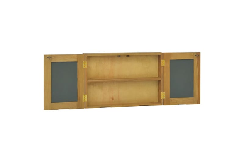 Speilskap 60x10x40 cm heltre teak - Brun - Speilskap