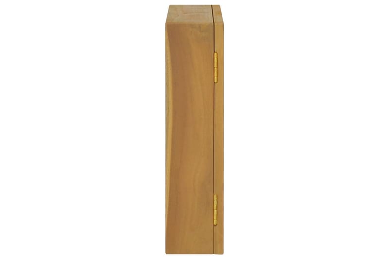 Speilskap 60x10x40 cm heltre teak - Brun - Speilskap