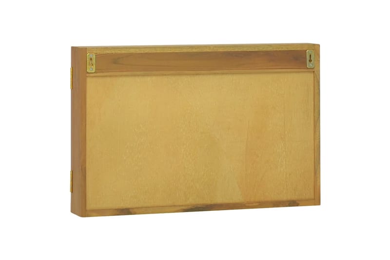 Speilskap 60x10x40 cm heltre teak - Brun - Speilskap