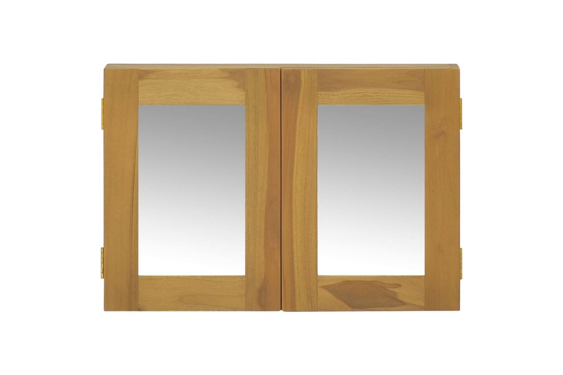 Speilskap 60x10x40 cm heltre teak - Brun - Hus & oppussing - Kjøkken & bad - Baderom - Baderomsmøbler & baderomsinnredning - Speilskap