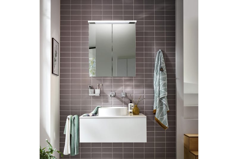 SPEILSKAP BATHLIFE GLOSS 600 - Hus & oppussing - Kjøkken & bad - Baderom - Baderomsmøbler & baderomsinnredning - Speilskap