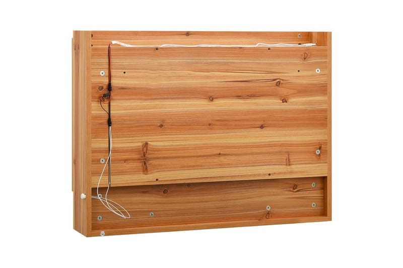 Speilskap med LED til baderom eik 80x15x60 cm MDF - Brun - Hus & oppussing - Kjøkken & bad - Baderom - Baderomsmøbler & baderomsinnredning - Speilskap