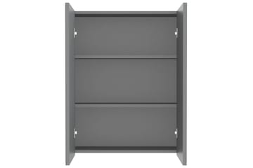 Speilskap til bad 60x15x75 cm MDF antrasitt - Antrasittgrå - Hus & oppussing - Kjøkken & bad - Baderom - Baderomsmøbler & baderomsinnredning - Speilskap