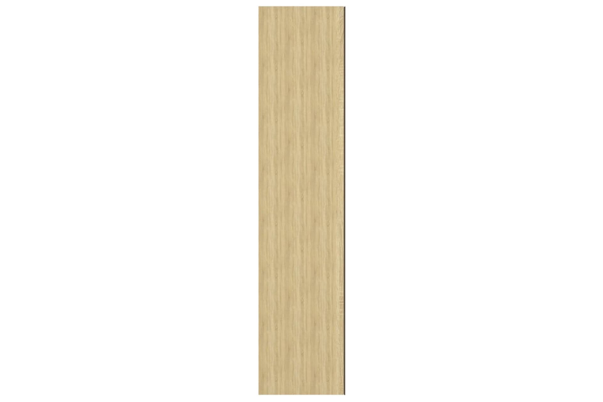 Speilskap til bad 60x15x75 cm MDF hvit og eik - Hvit - Hus & oppussing - Kjøkken & bad - Baderom - Baderomsmøbler & baderomsinnredning - Speilskap