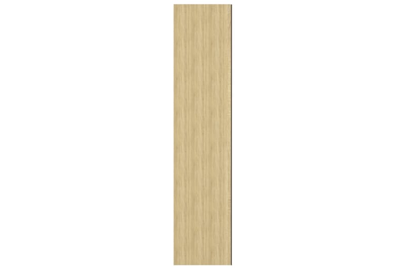 Speilskap til bad 60x15x75 cm MDF hvit og eik - Hvit - Hus & oppussing - Kjøkken & bad - Baderom - Baderomsmøbler & baderomsinnredning - Speilskap