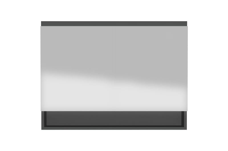 Speilskap til bad 80x15x60 cm MDF antrasitt - Antrasittgrå - Hus & oppussing - Kjøkken & bad - Baderom - Baderomsmøbler & baderomsinnredning - Speilskap