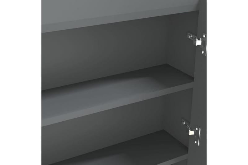 Speilskap til bad 80x15x60 cm MDF grå - Grå - Hus & oppussing - Kjøkken & bad - Baderom - Baderomsmøbler & baderomsinnredning - Speilskap