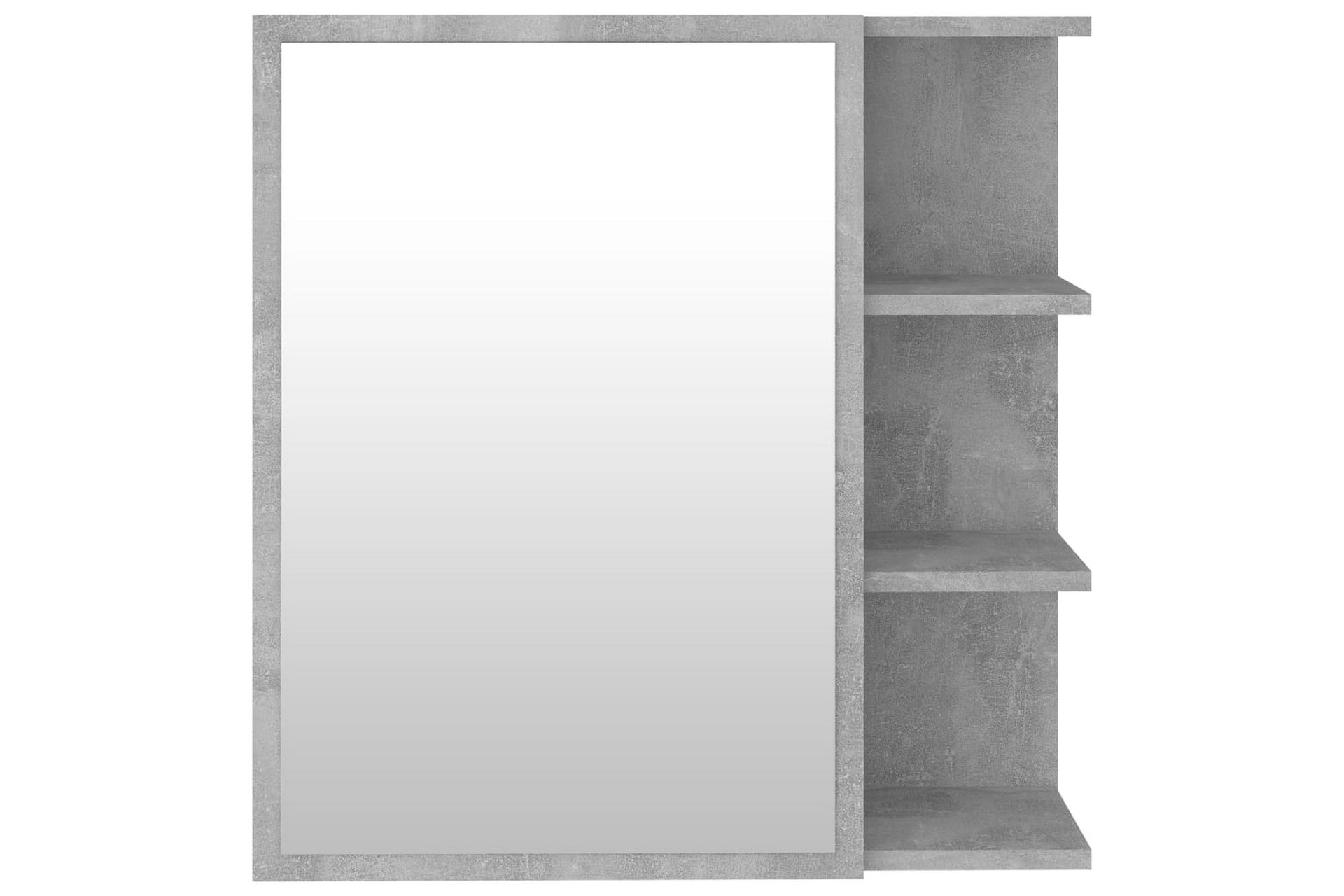 Speilskap til baderom betonggrå 62,5x20,5x64 cm sponplate - Grå - Hus & oppussing - Kjøkken & bad - Baderom - Baderomsmøbler & baderomsinnredning - Speilskap