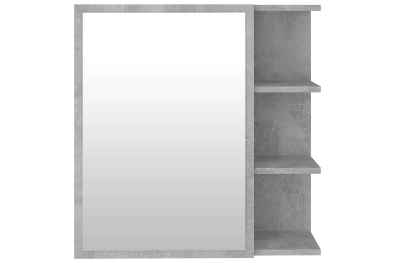 Speilskap til baderom betonggrå 62,5x20,5x64 cm sponplate - Grå - Hus & oppussing - Kjøkken & bad - Baderom - Baderomsmøbler & baderomsinnredning - Speilskap