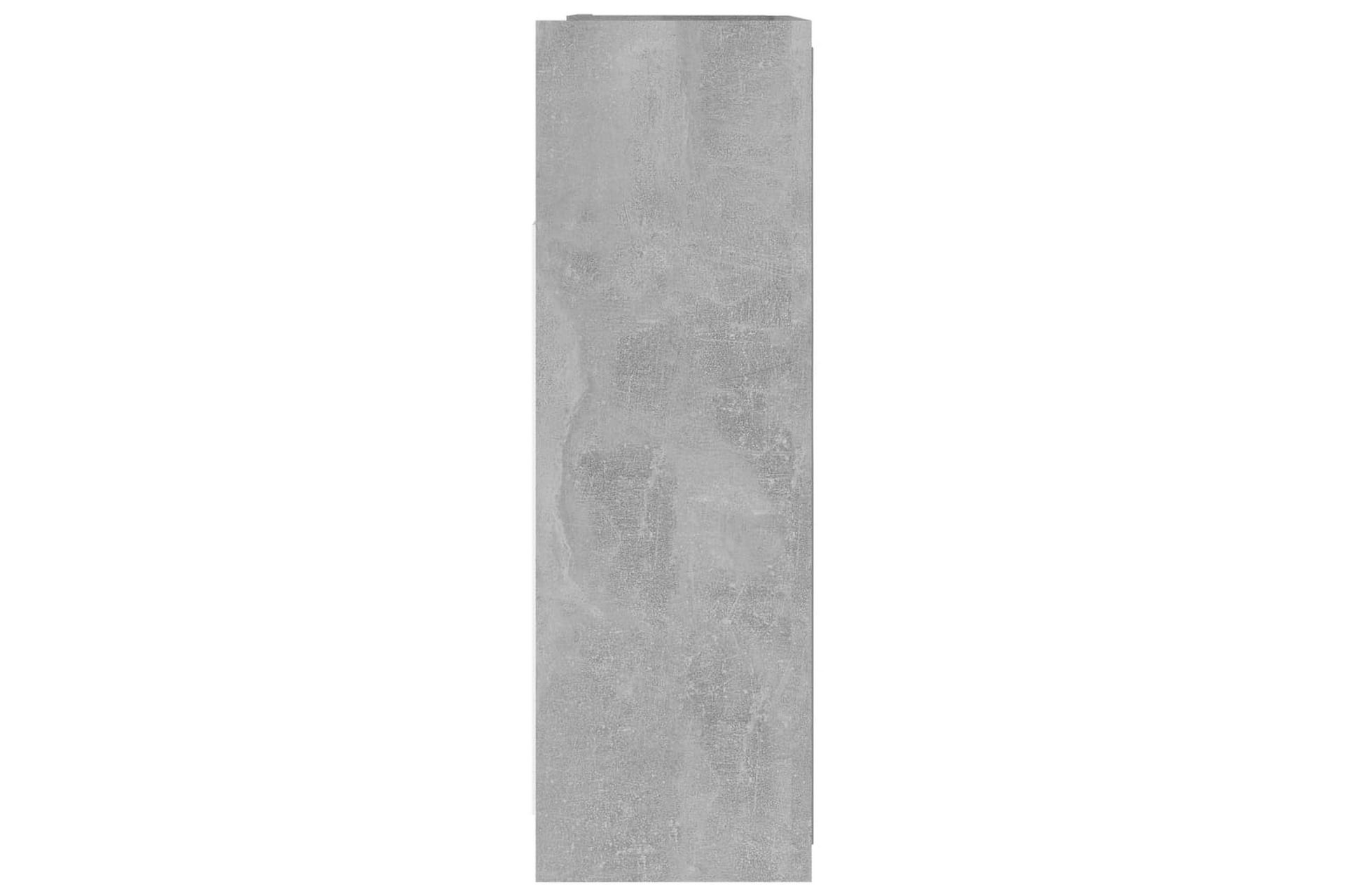 Speilskap til baderom betonggrå 62,5x20,5x64 cm sponplate - Grå - Hus & oppussing - Kjøkken & bad - Baderom - Baderomsmøbler & baderomsinnredning - Speilskap