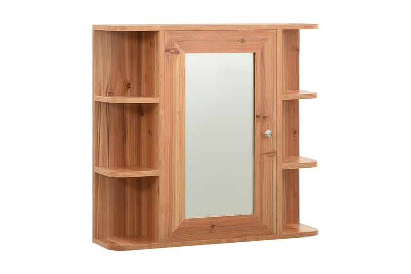 Speilskap til baderom eik 66x17x63 cm MDF - Brun - Hus & oppussing - Kjøkken & bad - Baderom - Baderomsmøbler & baderomsinnredning - Speilskap