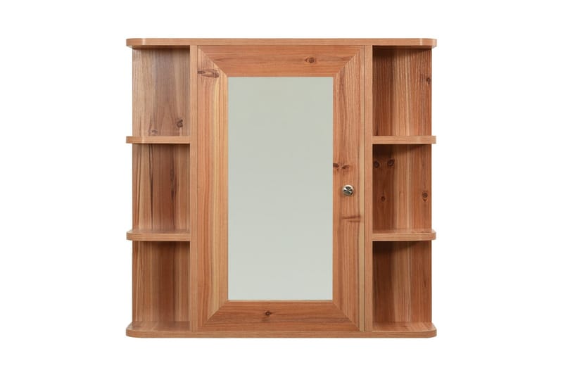 Speilskap til baderom eik 66x17x63 cm MDF - Brun - Hus & oppussing - Kjøkken & bad - Baderom - Baderomsmøbler & baderomsinnredning - Speilskap