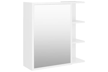 Speilskap til baderom hvit 62,5x20,5x64 cm sponplate - Hvit - Hus & oppussing - Kjøkken & bad - Baderom - Baderomsmøbler & baderomsinnredning - Speilskap