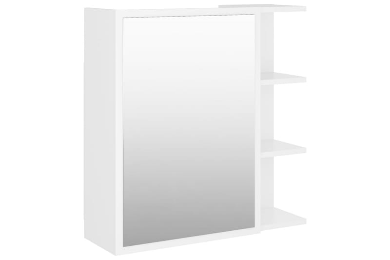 Speilskap til baderom hvit 62,5x20,5x64 cm sponplate - Hvit - Speilskap