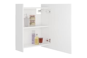 Speilskap til baderom hvit 62,5x20,5x64 cm sponplate - Hvit - Hus & oppussing - Kjøkken & bad - Baderom - Baderomsmøbler & baderomsinnredning - Speilskap