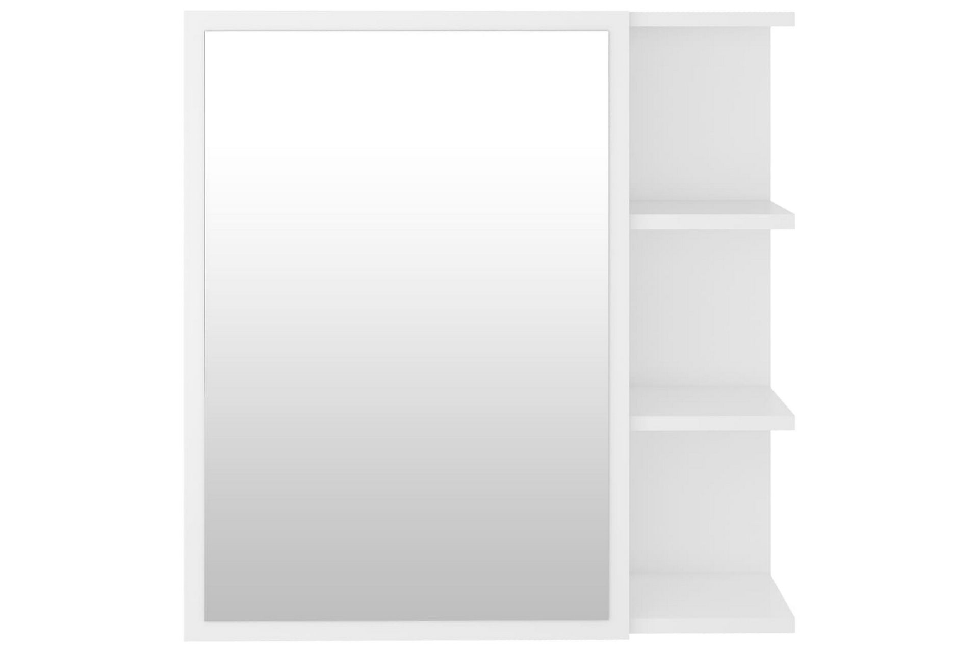 Speilskap til baderom hvit 62,5x20,5x64 cm sponplate - Hvit - Hus & oppussing - Kjøkken & bad - Baderom - Baderomsmøbler & baderomsinnredning - Speilskap