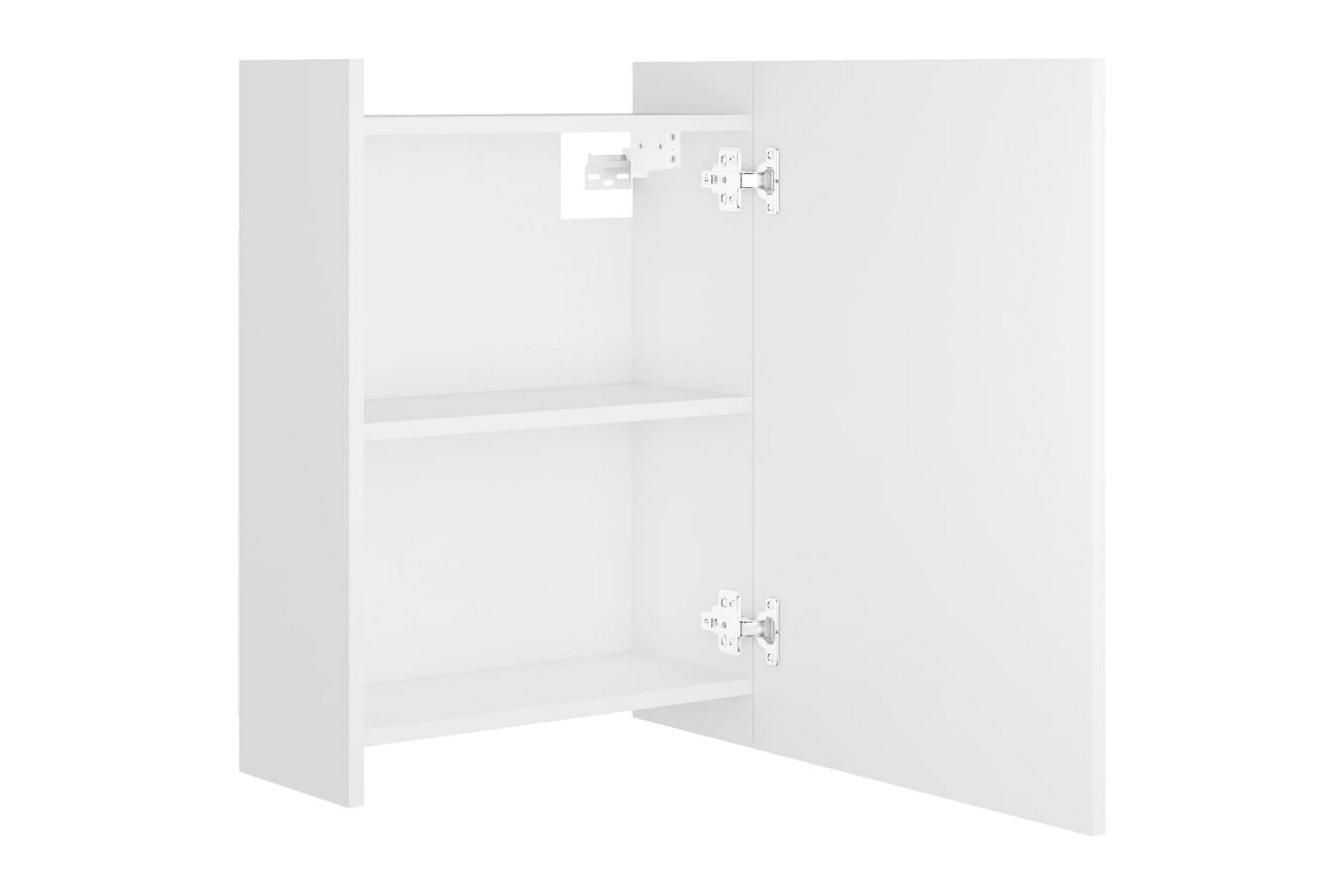 Speilskap til baderom hvit 62,5x20,5x64 cm sponplate - Hvit - Hus & oppussing - Kjøkken & bad - Baderom - Baderomsmøbler & baderomsinnredning - Speilskap