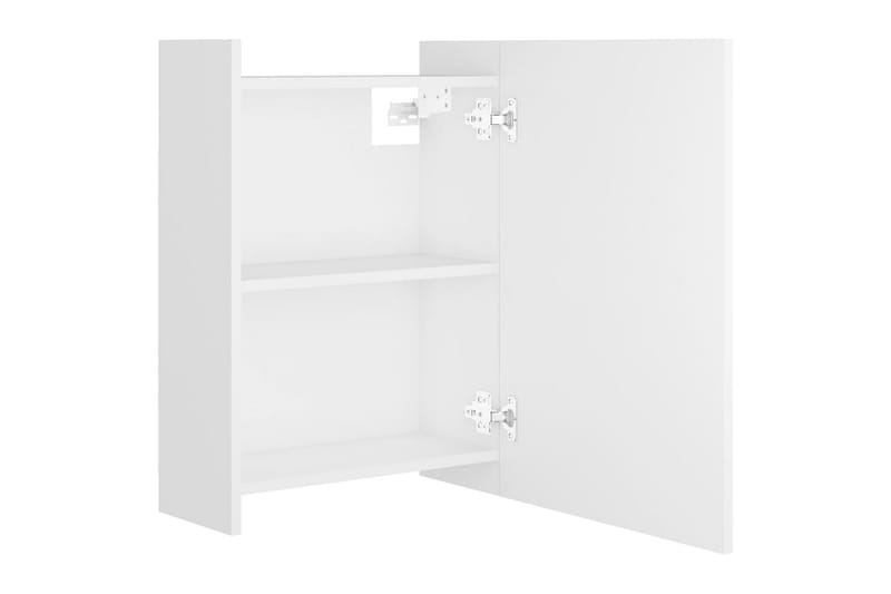 Speilskap til baderom hvit 62,5x20,5x64 cm sponplate - Hvit - Hus & oppussing - Kjøkken & bad - Baderom - Baderomsmøbler & baderomsinnredning - Speilskap