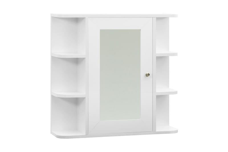Speilskap til baderom hvit 66x17x63 cm MDF - Hus & oppussing - Kjøkken & bad - Baderom - Baderomsmøbler & baderomsinnredning - Speilskap