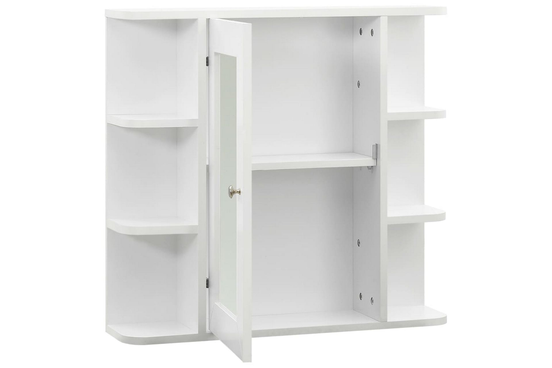 Speilskap til baderom hvit 66x17x63 cm MDF - Hus & oppussing - Kjøkken & bad - Baderom - Baderomsmøbler & baderomsinnredning - Speilskap