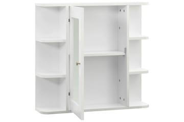 Speilskap til baderom hvit 66x17x63 cm MDF - Hus & oppussing - Kjøkken & bad - Baderom - Baderomsmøbler & baderomsinnredning - Speilskap