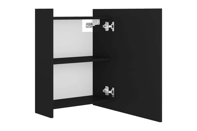 Speilskap til baderom svart 62,5x20,5x64 cm sponplate - Svart - Hus & oppussing - Kjøkken & bad - Baderom - Baderomsmøbler & baderomsinnredning - Speilskap