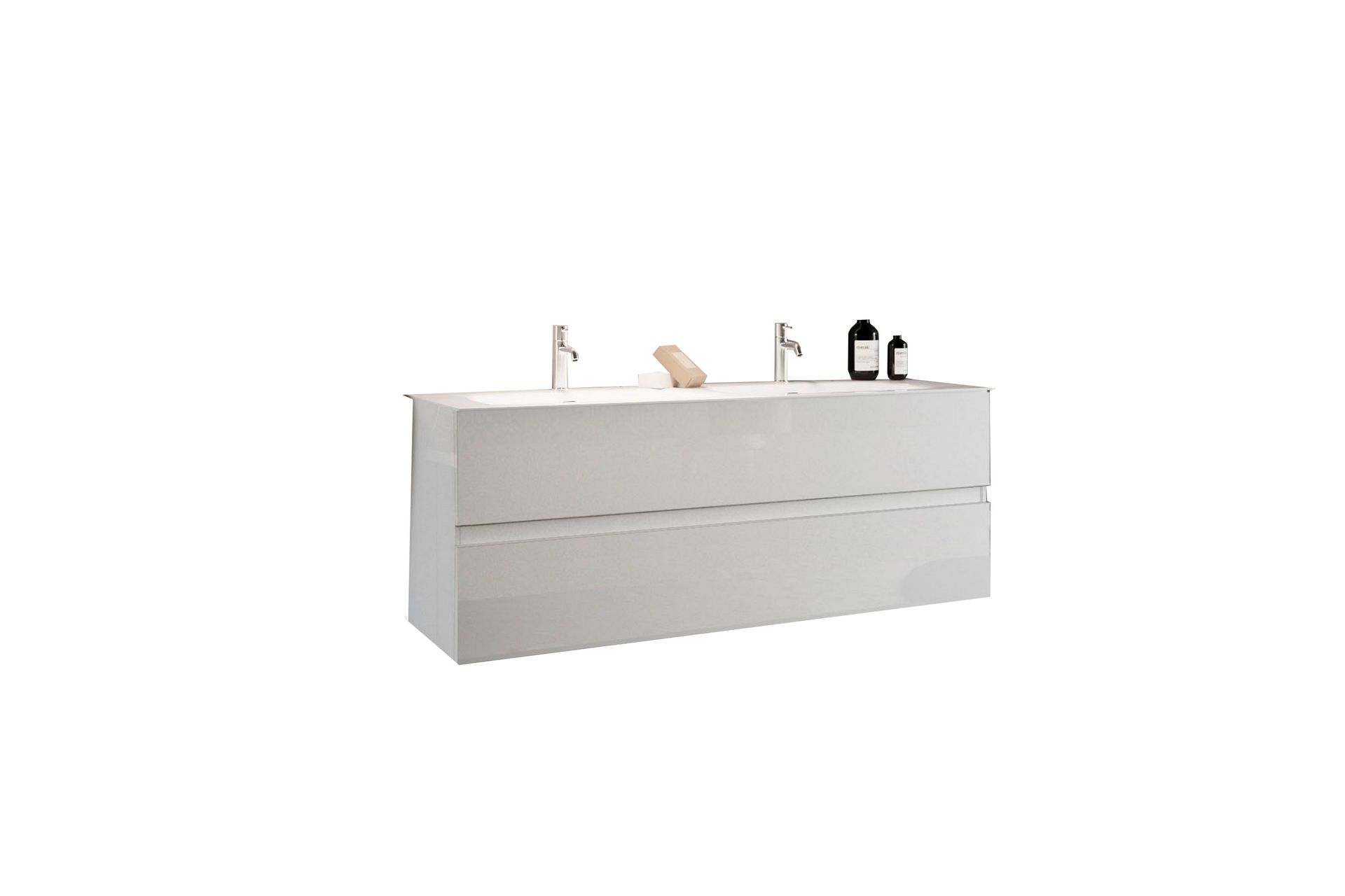 Start Tvättställsskåp 122x53 cm - Hvit - Hus & oppussing - Kjøkken & bad - Baderom - Baderomsmøbler & baderomsinnredning - Servantskap & kommode