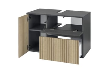 Tvättställsskåp & kommod Loft24 Wisla Tvättställsskåp 80 cm Natur - Hus & oppussing - Kjøkken & bad - Baderom - Baderomsmøbler & baderomsinnredning - Servantskap & kommode
