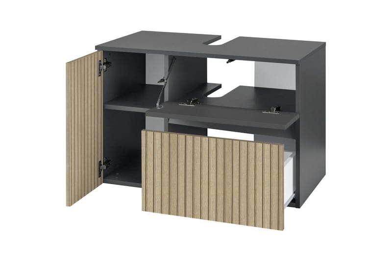 Tvättställsskåp & kommod Loft24 Wisla Tvättställsskåp 80 cm Natur - Hus & oppussing - Kjøkken & bad - Baderom - Baderomsmøbler & baderomsinnredning - Servantskap & kommode