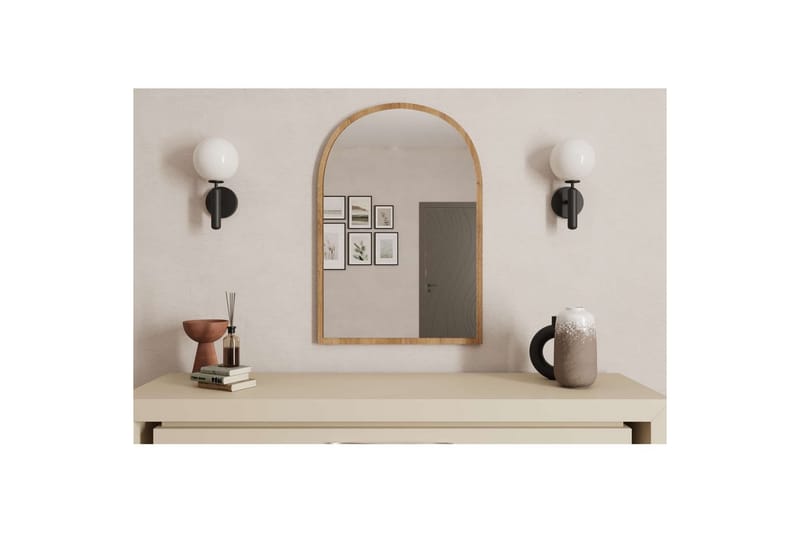 Ulren Baderomsspeil 60 cm - Eik - Hus & oppussing - Kjøkken & bad - Baderom - Baderomsmøbler & baderomsinnredning - Baderomsspeil