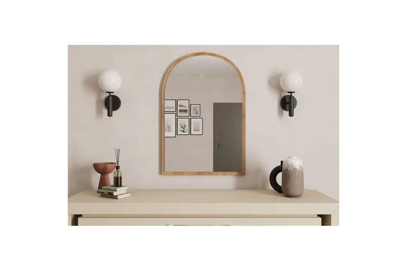 Ulren Baderomsspeil 60 cm - Eik - Hus & oppussing - Kjøkken & bad - Baderom - Baderomsmøbler & baderomsinnredning - Baderomsspeil